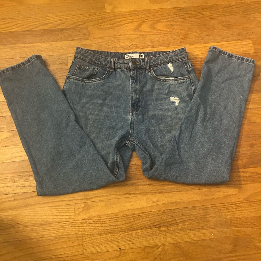 Blue boyfriend jeans